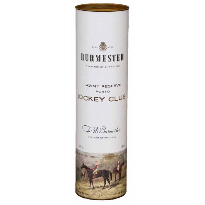 Burmester Jockey Club Reserve Tawny in Geschenkkoker