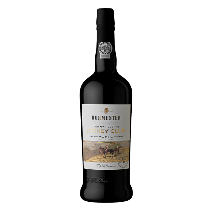 Burmester Jockey Club Reserve Tawny in Geschenkkoker